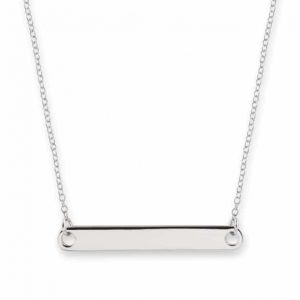 Bianc Briller silver bar necklace