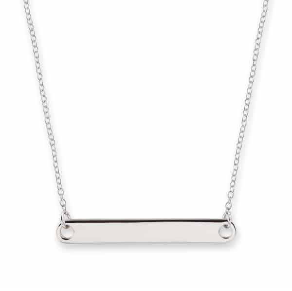 Bianc Briller silver bar necklace