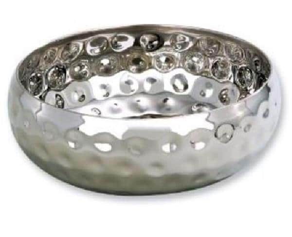 Stainless Single Sheet Moonscape Round Bowl