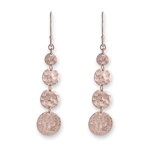 Bianc Rose Gold Jingle Hook Earrings