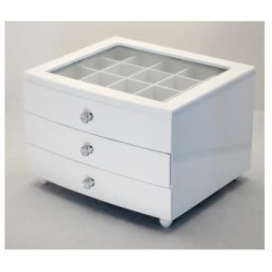 Jewellery box - 2 Drawer white