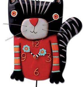 Knitty Kitty Clock