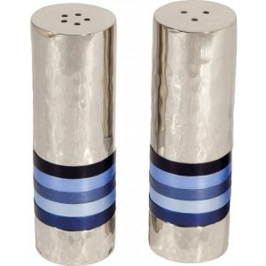 Yair Emmanuel Blue Rings Salt and Pepper set