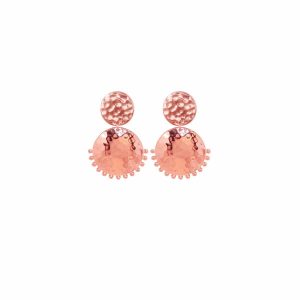 Murkani Tribal Stud Earrings in Rose Gold