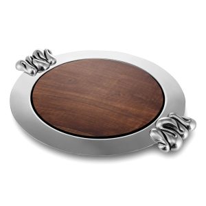 Carrol Boyes Challah Board Oak Quicksilver