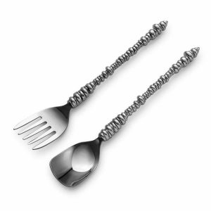 Carrol Boyes Salad Servers - Wound Up