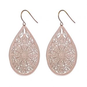 Duck & Sparow Rain large earrings rose gold