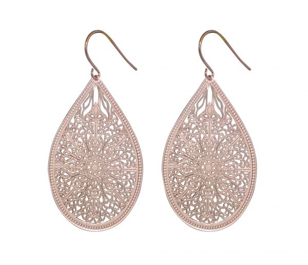 Duck & Sparow Rain large earrings rose gold
