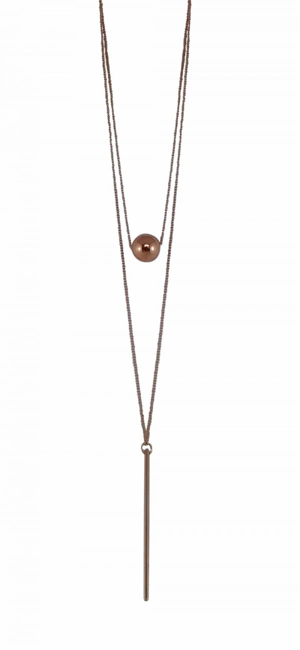 Duck & Sparrow Pendulum necklace rose gold