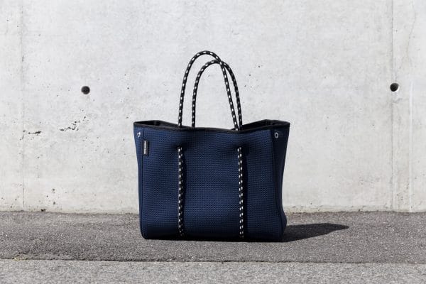 Prene Sorrento Navy Blue Neoprene Tote Bag