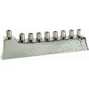 Yair Emanuel Hanukkah Menorah - Hammer Work + Branches - Aluminium