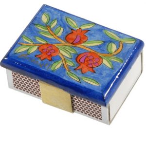 Yair Emanuel Match Box Holder - Small Pomegranate