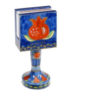 Yair Emanuel Matchbox Holder + Stand - Pomegranate