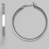 Sterling Silver Hoop Earring 40mm