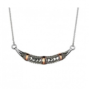 Sterling Silver multi toned tribal  necklace