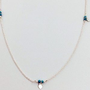 Sterling Silver turquoise beads and stars necklace