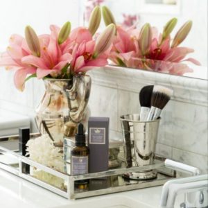 Vanity Rectangle Mirror Tray