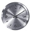 Baxter Shiny Metal Wall Silver 31cm Clock