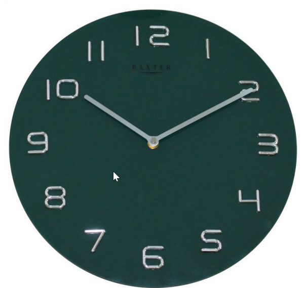 35cm Glass Round Wall Clock