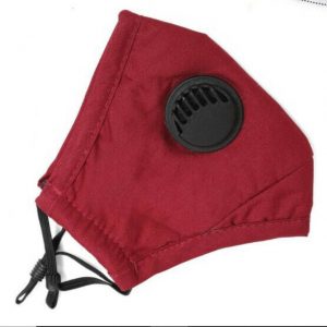 Red Washable Cotton Face Mask