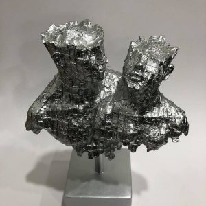 Alternative view of Devotion Statue Silver