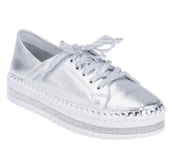 Selia silver leather shoes sneakers