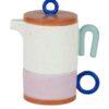 Vida Ceramic Tea Set For One -  Multicolour