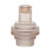 Dapper Pink Glass Candle Holder/Vase