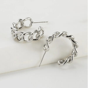 Zafino Iris Earring - Silver