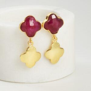 Zafino Reece Earring - Ruby