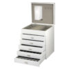Jewellery box 5 drawer white