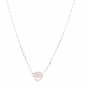 Sterling Silver Mop Heart Necklace