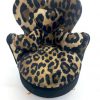 Jewellery Box Chair beautiful Animal Print Velvet  ring holder and Mirror.
