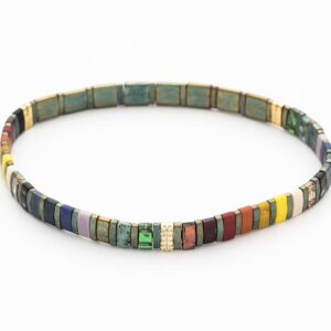 Susan Rose Colour Therapy Tila Beads Stretch Bracelet