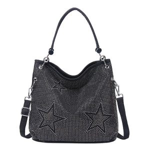 JADA Black tote denim bag