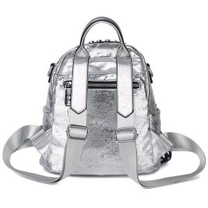 Alternative view of Silver Metallic Backpack