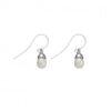 Sterling silver FWP drop earring