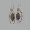 Handmade Israeli  Sterling Silver, Gold Filled Earrings