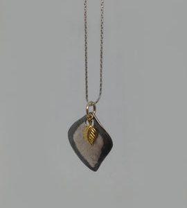 Handmade Israeli  Gold filled and sterling silver necklace