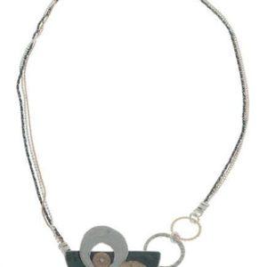 Handmade Israeli  Gold filled and sterling silver necklace