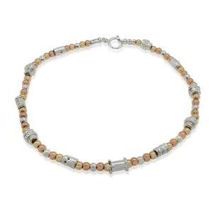 Handmade Israeli  Sterling Silver, Gold Filled Bracelet