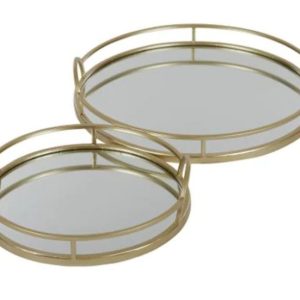 Tinka Medium Round Metal Tray