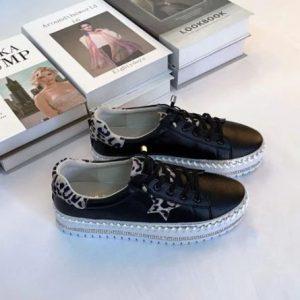 Alternative view of Prada Bling Black Leather Sneakers