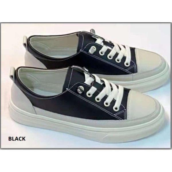 Savi Black Leather Sneaker