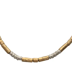 Handmade Israeli Sterling Silver, Gold Filled Necklace