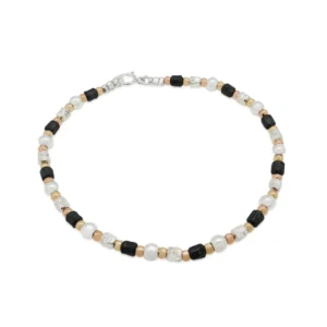 Handmade Israeli Sterling Silver, Gold Filled Bracelet