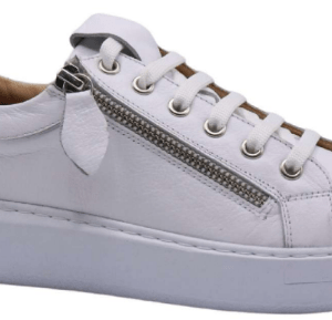 Alternative view of Zippy White Turkish Leather Sneaker Shoe